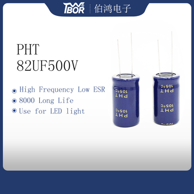 8000 Uren LEIDENE Lichte Condensator 82UF500V Al Electrolytic Capacitor