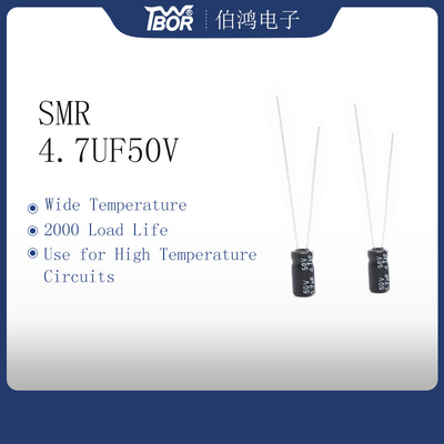 4.7UF50V miniatuur Elektrolytische Condensatoren 2000 Urencondensator Met lange levensuur
