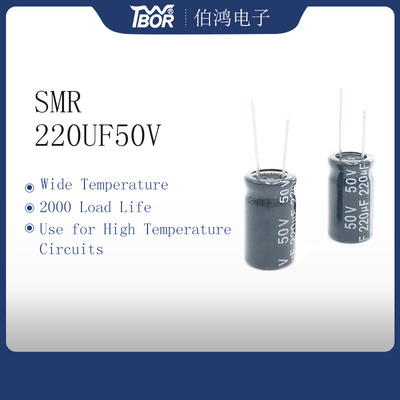 Radiale het Aluminium Elektrolytische Condensatoren 10X17MM van SMR 220UF 50V