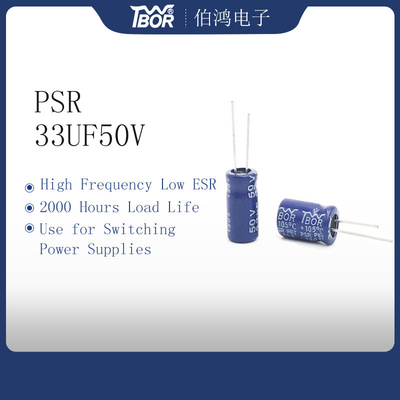 33uF50V hoge Frequentie Lage ESR Condensator 6.3X11MM ISO9001