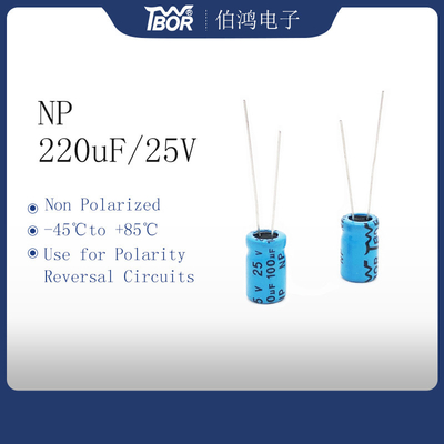 220uF25V Condensator 8x12mm van de autoampère voor de Kringen van de Polariteitsomkering