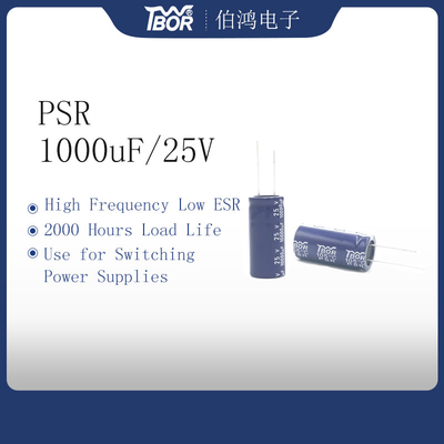 Lage ESR 1000UF25V Miniatuurcondensator 10x17mm van HF