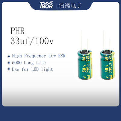 De Hoge Frequentie Elektrolytische Condensator ISO RoSH van PHR 220UF 50V