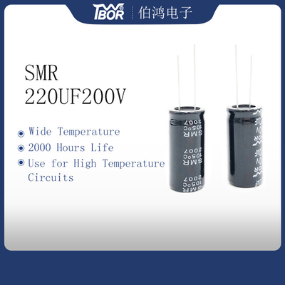 Aluminium220uf200v Miniatuurcondensator 18X35mm ISO 14001