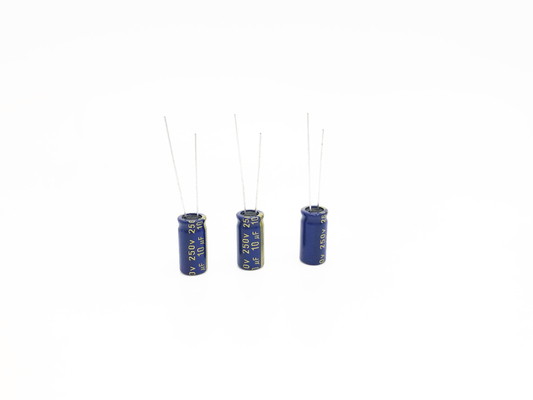 10UF 250V 8x16mm Radiale Elektrolytische Condensatoren20% Tolerantie