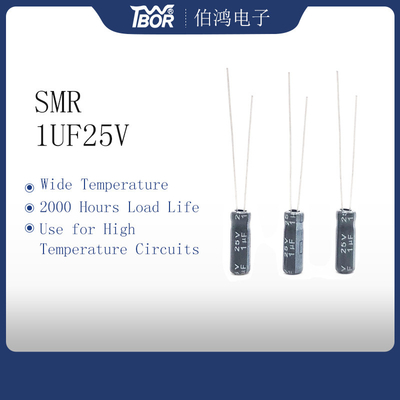 Radiale het Lood Elektrolytische Condensatoren 1UF25V 5X11mm van ISO9001 RoHS