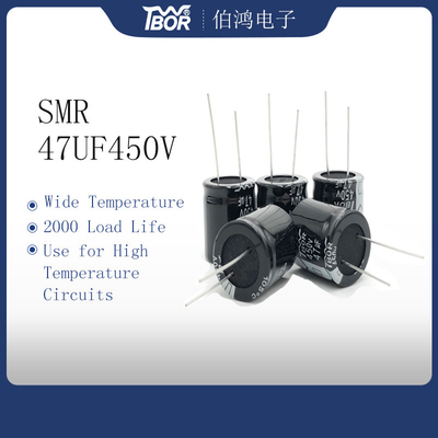 Miniatuurcondensator 22X25MM van 47UF 450V Radiale Loodtype 20% Tolerantie