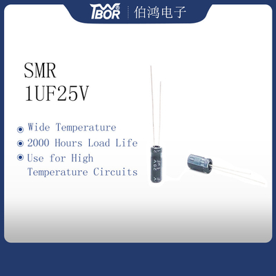 1UF25V 5X11MM Miniatuurcondensatorkringen Op hoge temperatuur