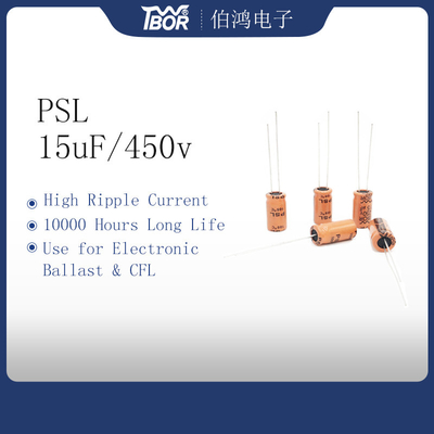 Van het de Omschakelaars Radiale Lood van PSL 15uF450V Elektrolytische Condensatoren 13X25MM