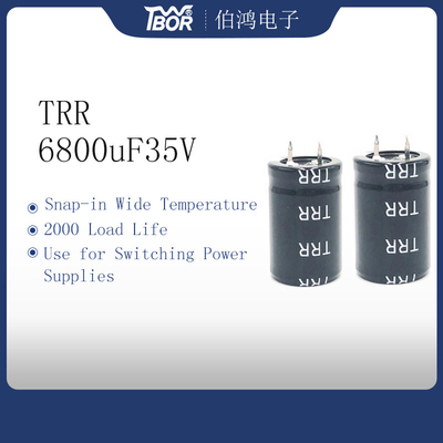 ISO 9001 22x35mm UPS Omschakelaarscondensator 6800UF100V